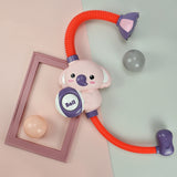 Elephant Piggy | Shower Toy | Multi-Angle Adjustable | Bath Time Fun | Red | Infant-Friendly Design -