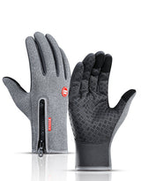 PolarFlex | Winter Touch Gloves | Waterproof | Touchscreen | Blue, Black, M, L | Keeps Hands Warm And Dry On Rides -