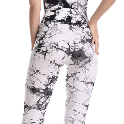 Tie Dye Leggings Women Fitness Yoga Pants Seamless Push Up Workout Tights Gym Sports Legging