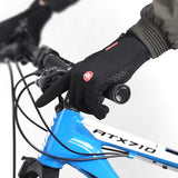 PolarFlex | Winter Touch Gloves | Waterproof | Touchscreen | Blue, Black, M, L | Keeps Hands Warm And Dry On Rides -