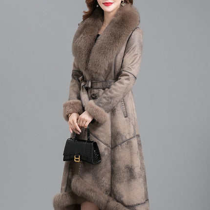 Real Fur One Woman Coat Thickened