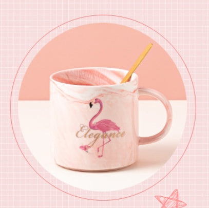 Practical Souvenirs | Graduation Gift Set | Marbled Cup With Gold Spoon | Ideal Graduation Gift | Doll Gift Box -