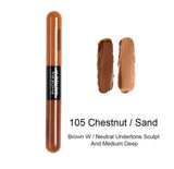 GlowPro | Concealer | Double Head | Brightens Skin Tone | 101 Taupe 102 Almond 105 Chestnut | Foundation Friendly -