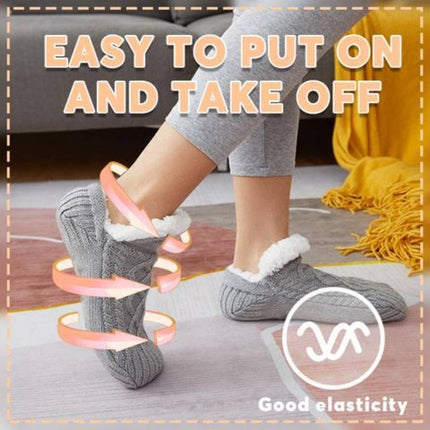 Winter Woolen Socks Women Thicken Warm Home Bedroom Socks Slippers Men Non-slip Foot Warmer Snow Socks Calcetines Mujer