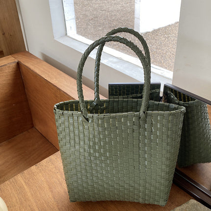 Holiday Shoulder Tote Hand-woven Bag