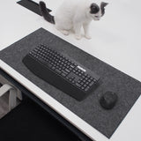 FeltGuard | Desk Pad | Non Slip Surface | 3 mm Thick Wool Felt | Protects Desk Surfaces and Keeps Workspace Sleek -