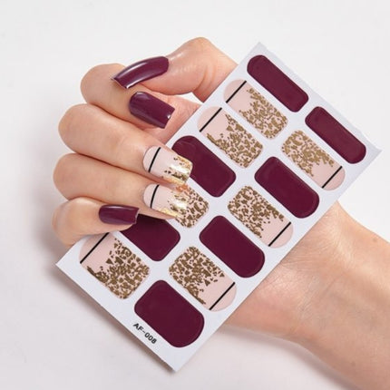 Nail Stickers, Nail Polish Glue, Full Nail Stickers