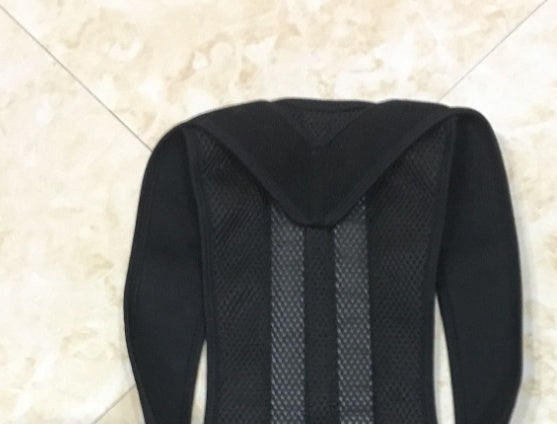 ApexPosture | Posture Corrector | Nano-Carbon Titanium Keel | Breathable Hand Sewn Edging | Black | Relieves Back Pain -