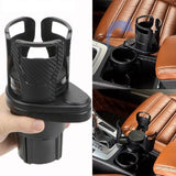 CarMate | Foldable Car Cup Holder | Bottle And Phone Organizer | Sunglasses Stand | Black | Space Saving Car Organizer -