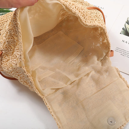 Backpack Straw Casual Beach Straw Bag