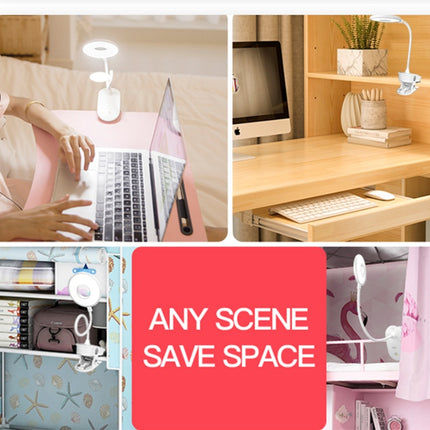 LED eye protection USB charging desk lamp student learning bedroom bedside clip lamp table lamp