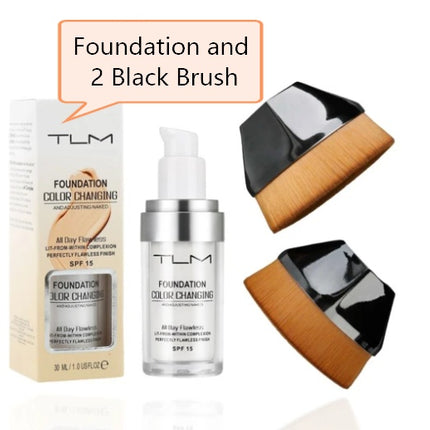 Temperature Liquid Foundation Concealer Portable Natural Color  Makeup Foundation BB Concealer