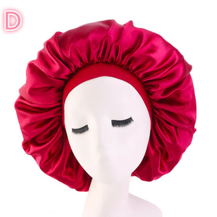 Beauty print Satin silk Bonnet sleep night cap