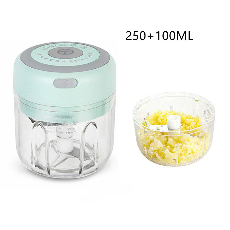 ChefEase | Mini Electric Garlic Chopper | USB Rechargeable | Effortless Garlic Masher | Sturdy Blades -