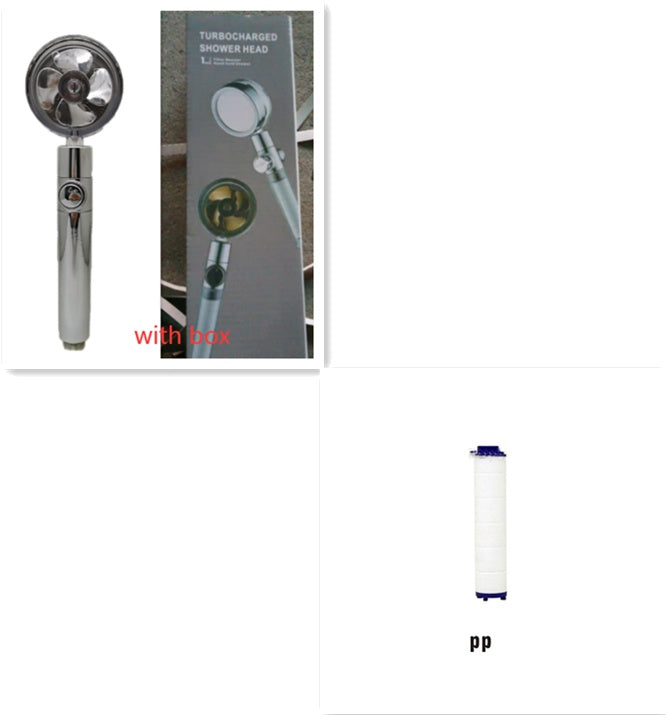 High-Pressure Water-Saving Shower Head | 360° Rotating Turbo Fan Spray Nozzle | ABS Pressurized Shower with Filter | Chrome Round Fixed Head - Hardware > Plumbing > Plumbing Fixture Hardware & Parts > Shower Parts > Shower Heads > Handheld Shower Heads