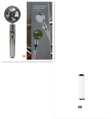 High-Pressure Water-Saving Shower Head | 360° Rotating Turbo Fan Spray Nozzle | ABS Pressurized Shower with Filter | Chrome Round Fixed Head - Hardware > Plumbing > Plumbing Fixture Hardware & Parts > Shower Parts > Shower Heads > Handheld Shower Heads