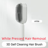 Self-Cleaning Hair Brush for Women | One-Click Cleaning Detangling Comb | 3D Air Cushion Scalp Massage Brush | Anti-Static, No-Pull Hairbrush | Pain-Free Detangling for All Hair Types | Optional Wall-Mounted Storage - Health & Beauty > Personal Care > Hair Care > Hair Styling Tools > Combs & Brushes > Paddle Hairbrushes