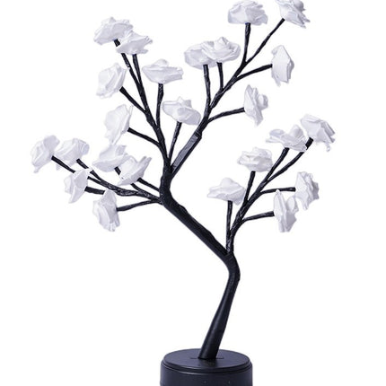 Table Lamp Flower Tree Rose Lamps Fairy Desk Night Lights USB Operated Gifts For Wedding Valentine Christmas Decoration