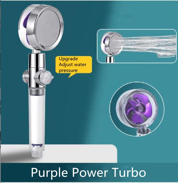 High-Pressure Water-Saving Shower Head | 360° Rotating Turbo Fan Spray Nozzle | ABS Pressurized Shower with Filter | Chrome Round Fixed Head - Hardware > Plumbing > Plumbing Fixture Hardware & Parts > Shower Parts > Shower Heads > Handheld Shower Heads