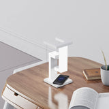 LumaNova | Wireless Charging Table Lamp | Floating Suspension | Charges Phones Wirelessly | Ambient Night Light -