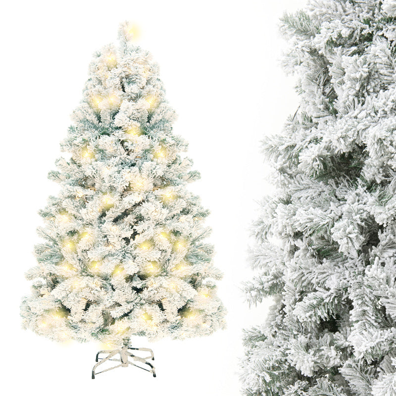 EverSnow | Vinyl Snow Tree | Window Display | Metal Stand | Snow Covered | Festive Seasonal Charm -