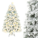 EverSnow | Vinyl Snow Tree | Window Display | Metal Stand | Snow Covered | Festive Seasonal Charm -