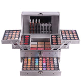 GlamPro | Eyeshadow Kit | Two-Layer 94-Color | Vibrant Pigments | Earth Tones | Polished Finish -