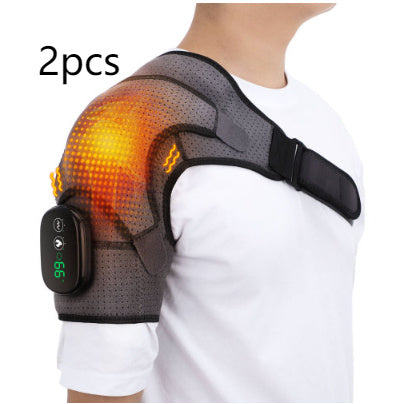 TheraHeat|Heated Shoulder Massage Belt|Usb Rechargeable|Shoulder and Back Muscle Relief||Portable On The Go Heating -