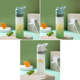 Large Capacity Spray Water Bottle | Leakproof Sports & Fitness Cup for Girls | Portable Travel Drinkware with Handle Strap | Wide-Mouth BPA-Free Plastic - Home & Garden > Kitchen & Dining > Food & Beverage Carriers > Water Bottles