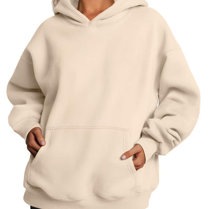 Women's Oversized Hoodies Fleece Loose Sweatshirts With Pocket Long Sleeve Pullover Hoodies Sweaters Winter Fall Outfits Sports Clothes