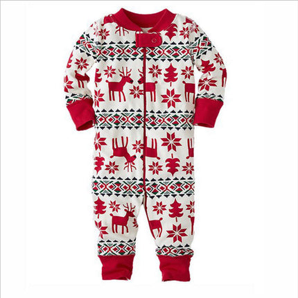 Christmas Parent-Child Suit Printing Home Service Pajamas Two-Piece