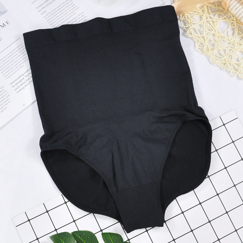 | Panties | High Waist | Seamless Triangle Design | Black S | Body Shaping Comfort -