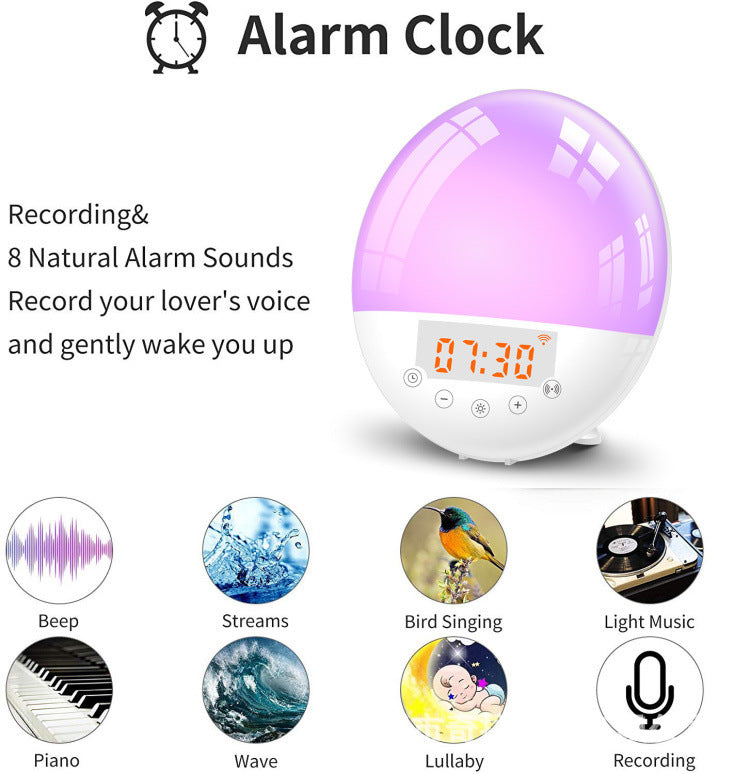 SmartWake | Alarm Clock With Wake Up Light | WiFi Voice Control | Sunrise Wake Up Light | Gentle Natural Wake Up -