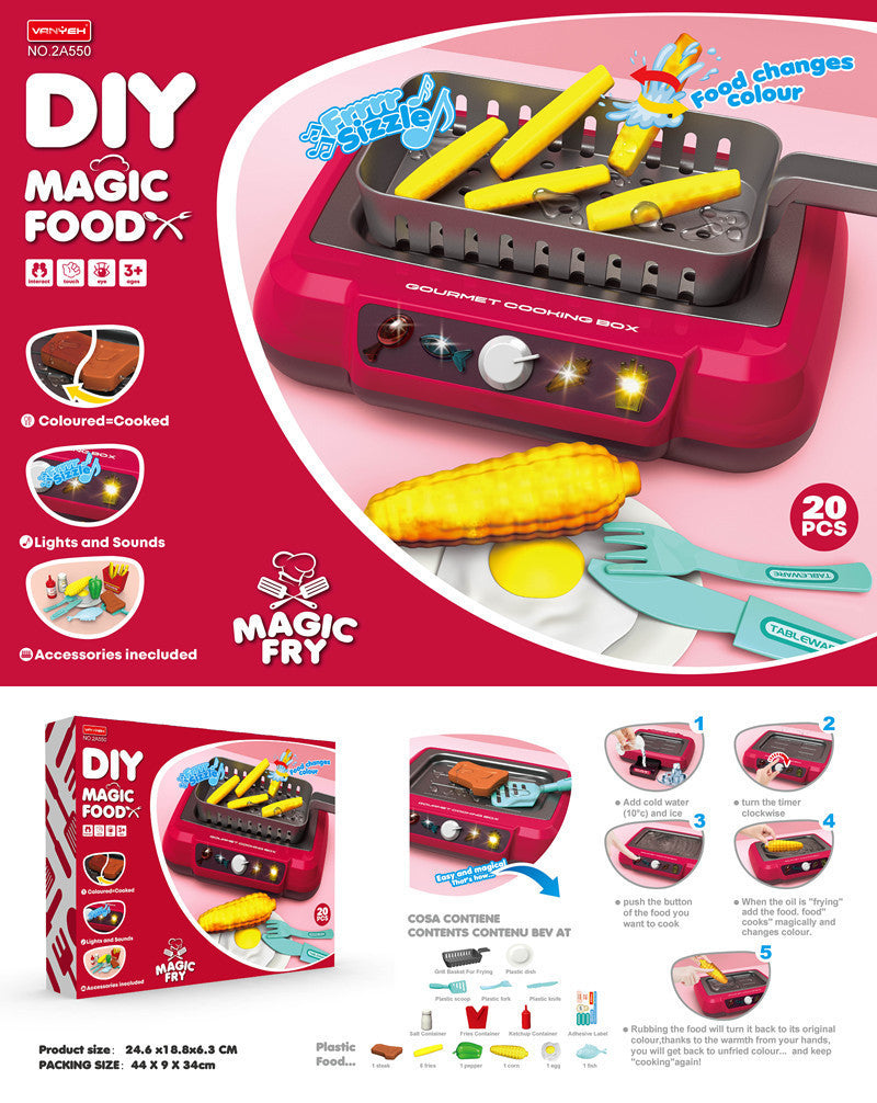 BrightPlay | Induction Kitchen Toy | Color Changing | Educational Play | Multicolor | Safe Odor Free Abs -