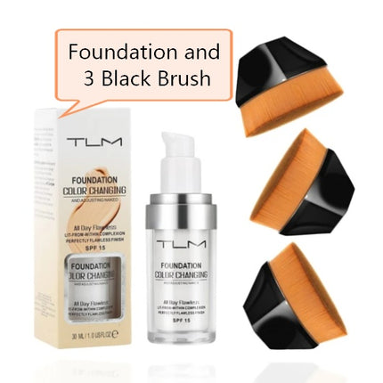 Temperature Liquid Foundation Concealer Portable Natural Color  Makeup Foundation BB Concealer