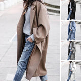 Casual Chic Long Wool Coat | Single Breasted Lapel | Warmth For Winter | Solid Color Size S | Effortless Everyday Style -