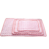 Ice Silk Pet Cooling Pad for Dogs & Cats | Summer Cold Nest Mat | Breathable Heat-Resistant Cooling Cushion | Lightweight Portable Bed | S–XL Sizes - Animals & Pet Supplies > Pet Supplies > Pet Beds > Cooling Beds