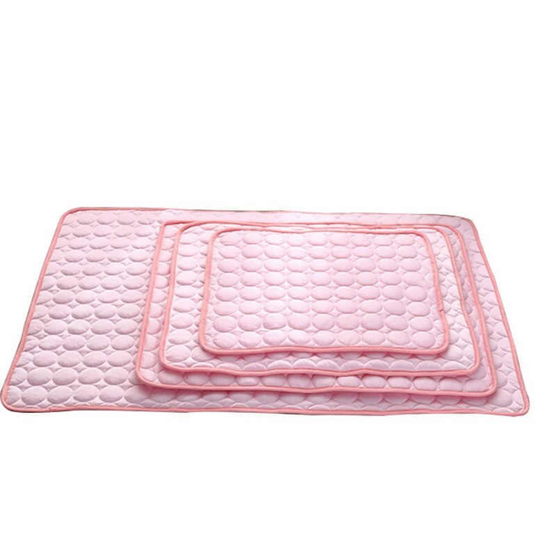 Ice Silk Pet Cooling Pad for Dogs & Cats | Summer Cold Nest Mat | Breathable Heat-Resistant Cooling Cushion | Lightweight Portable Bed | S–XL Sizes - Animals & Pet Supplies > Pet Supplies > Pet Beds > Cooling Beds