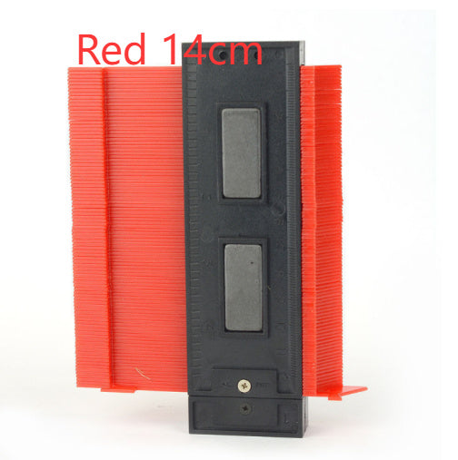 Radial | Contour Gauge | Irregular Contour Gauge | Abs Plastic Angle Ruler | 146x105x26mm | Fast Accurate Shape Copying -