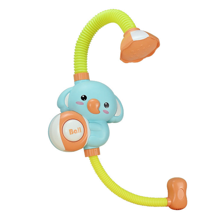 Elephant Piggy | Shower Toy | Multi-Angle Adjustable | Bath Time Fun | Red | Infant-Friendly Design -