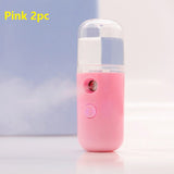 Nanospray | Portable Humidifier | NanoMist | Usb Powered | Black White Pink | Deep Skin Hydration On The Go -