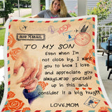 CozyLetters | Fleece Blanket | Letter Printed | Encouragement Gift | 3 Sizes | Soft Warmth -