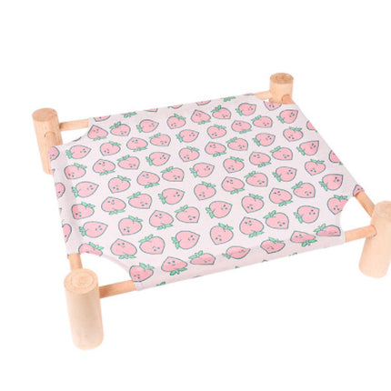 Removable And Washable Solid Wood Pet Dog Bed