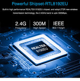 NetFlex | Wireless Card | 300 Mbps | RTL8192EU Chipset | Black | Plug and Play on Windows Mac Linux -