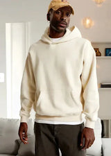 GenZ Cozywear | Hooded Floral Sweatshirt | Floral Print | Front Pockets | Khaki And Grey | Cozy Everyday Layering - Apparel & Accessories > Clothing > Clothing Tops > Hoodies
