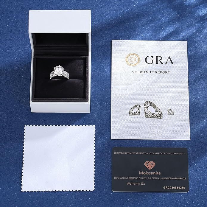 Aurora | Moissanite Engagement Ring | 11mm Center Stone | D Color VVS1 | Size 5-9 | Elegant Bridal Gift -