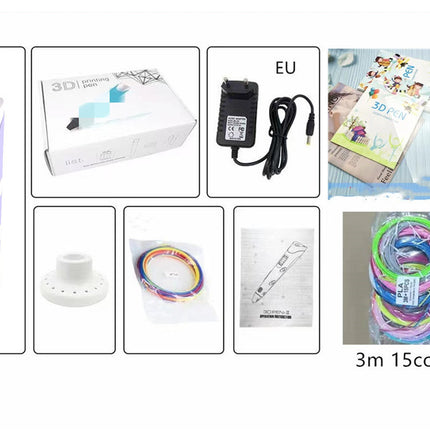 Children's 3d Printing Pen Three-dimensional Brush Toy Set
