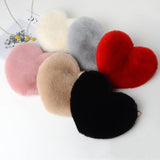 Women’s Plush Heart Shoulder Bag | Valentine’s Day Party Purse | Soft Plush Chain Crossbody | Zipper Closure | Cute Medium Round Heart Bag for Gifts & Events - Apparel & Accessories > Handbags, Wallets & Cases > Handbags > Shoulder Bags