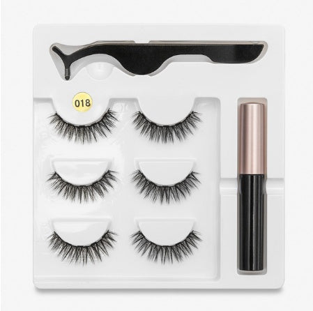 Magnetic False Eyelashes | Fashion Cotton Stem Lash Pair | Lightweight Chemical Fiber Lashes | Reusable Natural Look Magnetic Eyelash Set | Easy Wear & Comfortable Fit - Health & Beauty > Personal Care > Cosmetics > Makeup > Eye Makeup > False Eyelashes