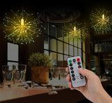 LumaCraft | LED Fireworks Light String | Low Power | One Button | Multicolor | Festive Decor -